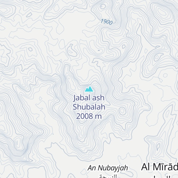 Map of Jabal ash Shubalah