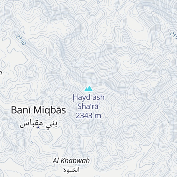 Map of Ḩayd ash Sha‘rā’