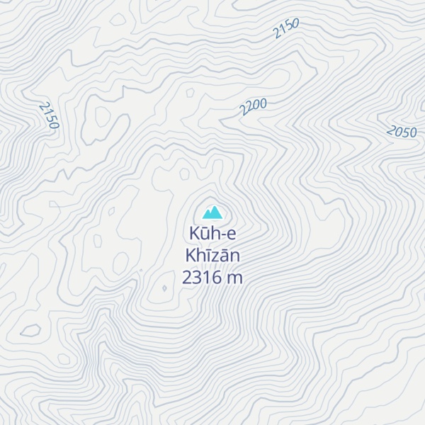 Map of Kūh-e Khīzān