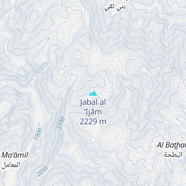 Map of Jabal al ‘Ijām