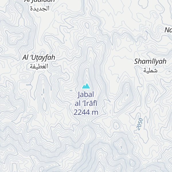 Map of Jabal al ‘Irāfī