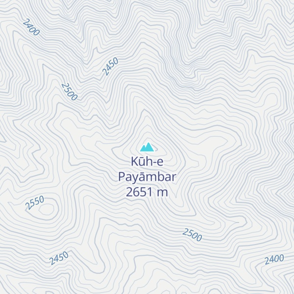 Map of Kūh-e Payāmbar