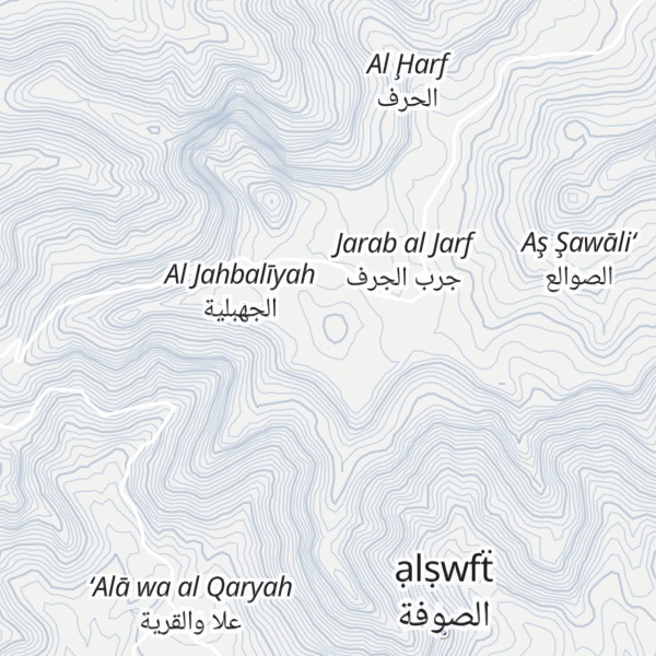 Map of Jabal al `Aqabah