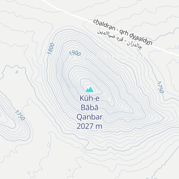 Map of Kūh-e Bābā Qanbar