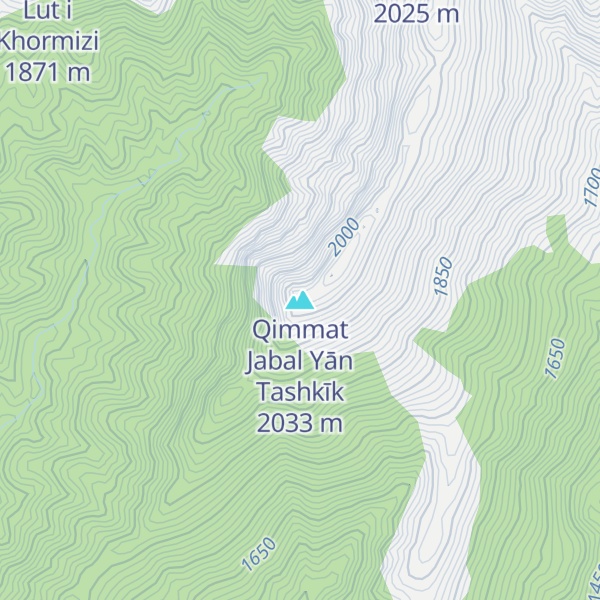 Map of Qimmat Jabal Yān Tashkīk