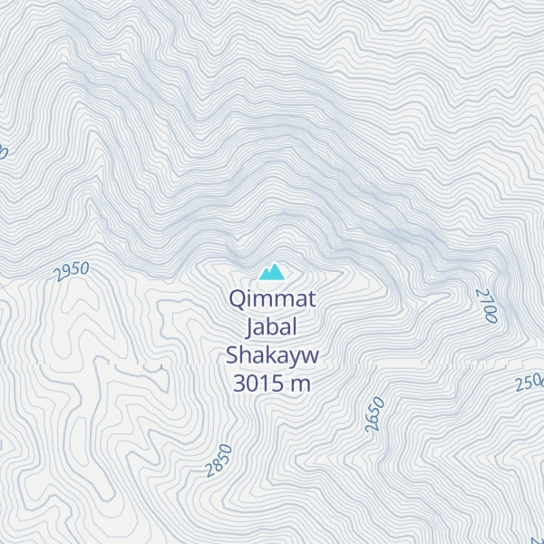 Map of Qimmat Jabal Shakayw