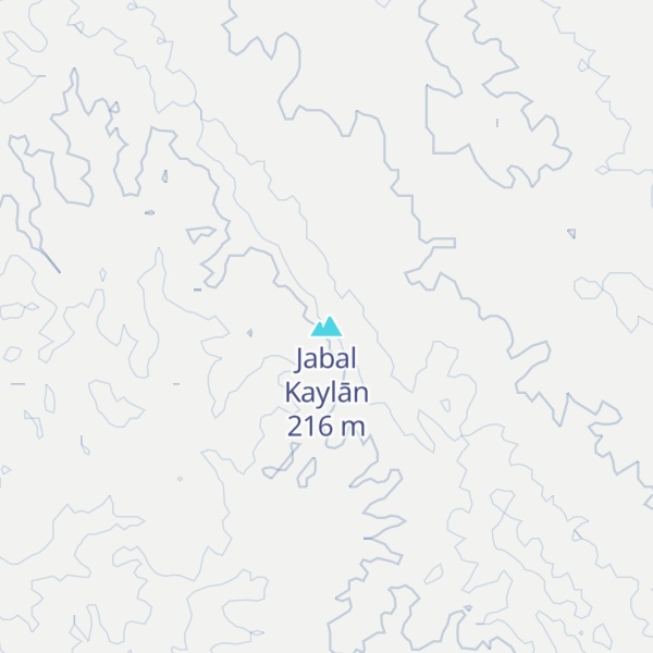 Map of Jabal Kaylān
