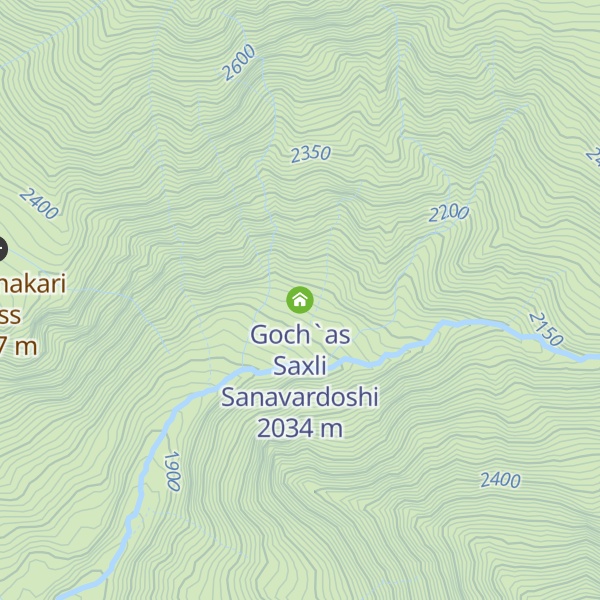 Map of Goch`as Saxli Sanavardoshi