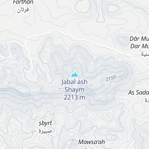 Map of Jabal ash Shaym