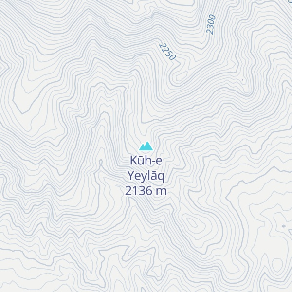 Map of Kūh-e Yeylāq