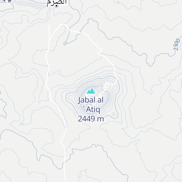 Map of Jabal al `Atiq