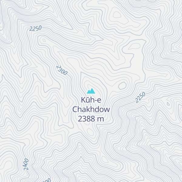 Map of Kūh-e Chakhdow