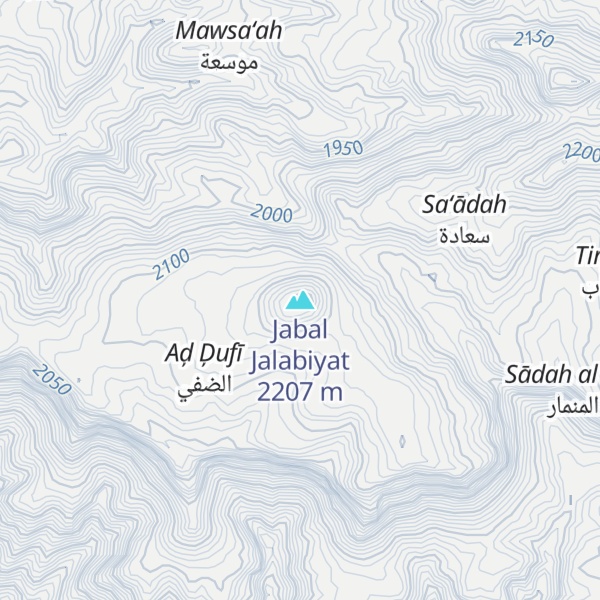 Map of Jabal Jalabiyat