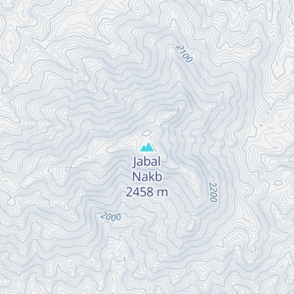 Map of Jabal Nakb