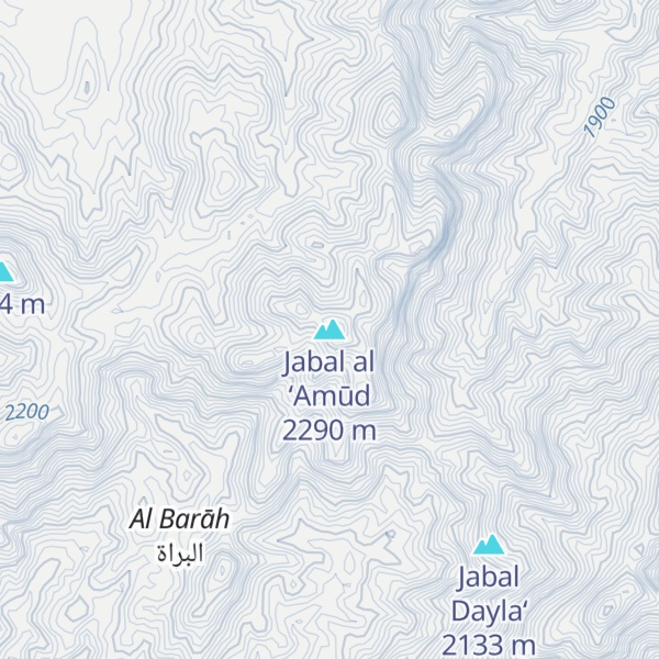 Map of Jabal al ‘Amūd