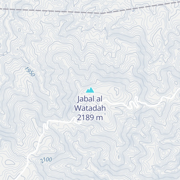 Map of Jabal al Watadah