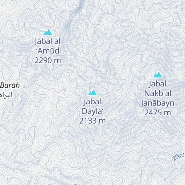 Map of Jabal Dayla‘