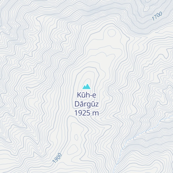 Map of Kūh-e Dārgūz