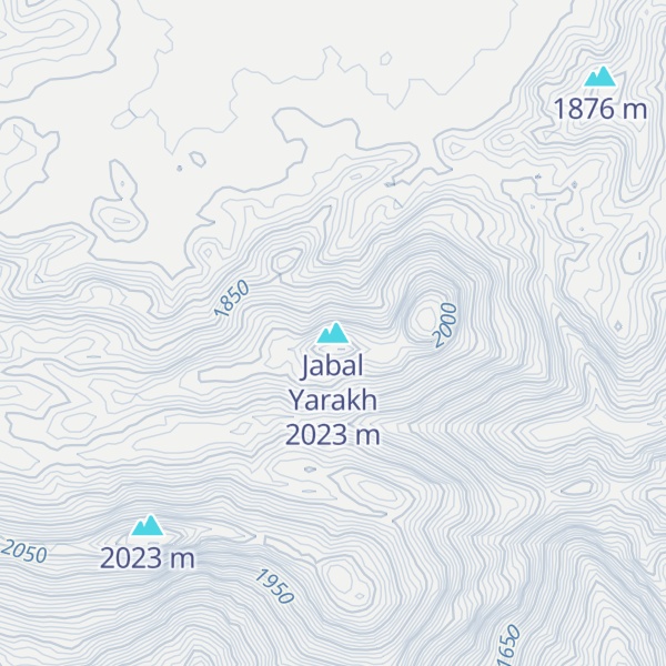 Map of Jabal Yarakh