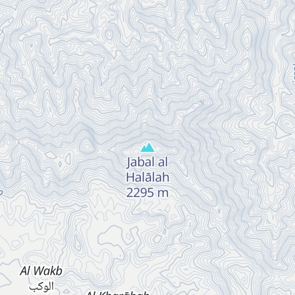 Map of Jabal al Halālah