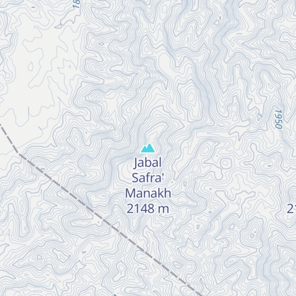 Map of Jabal Safra' Manakh
