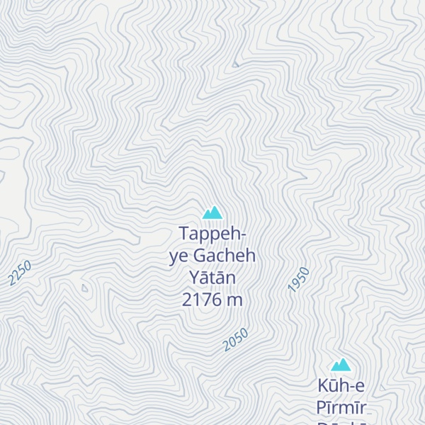 Map of Tappeh-ye Gacheh Yātān