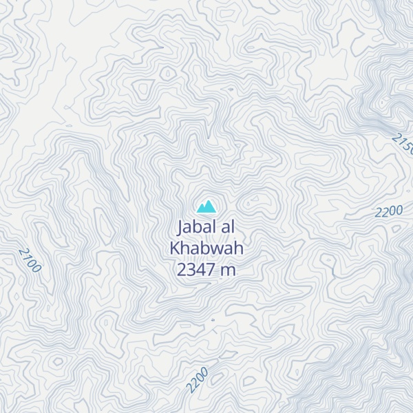 Map of Jabal al Khabwah