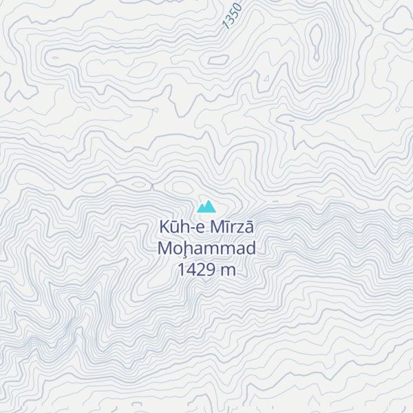 Map of Kūh-e Mīrzā Moḩammad