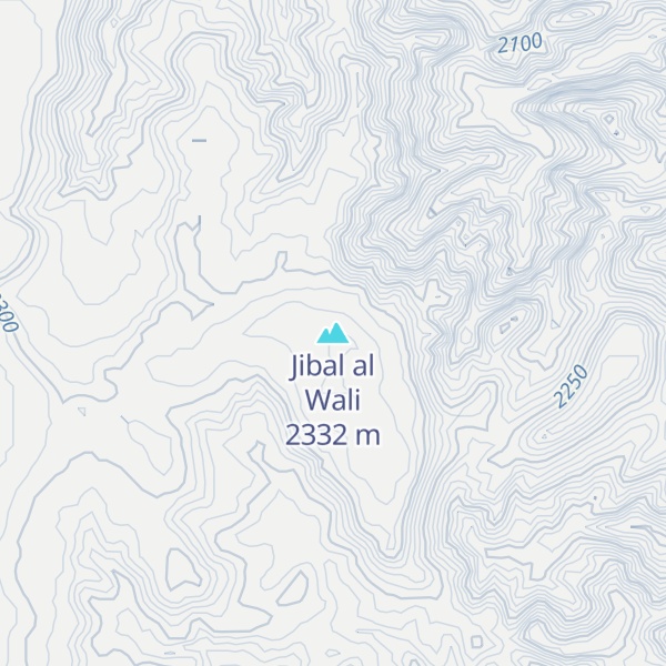 Map of Jibal al Wali