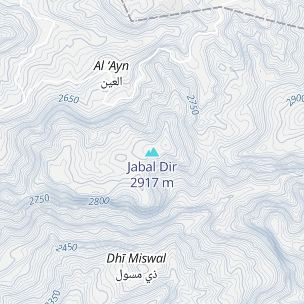 Map of Jabal Dir