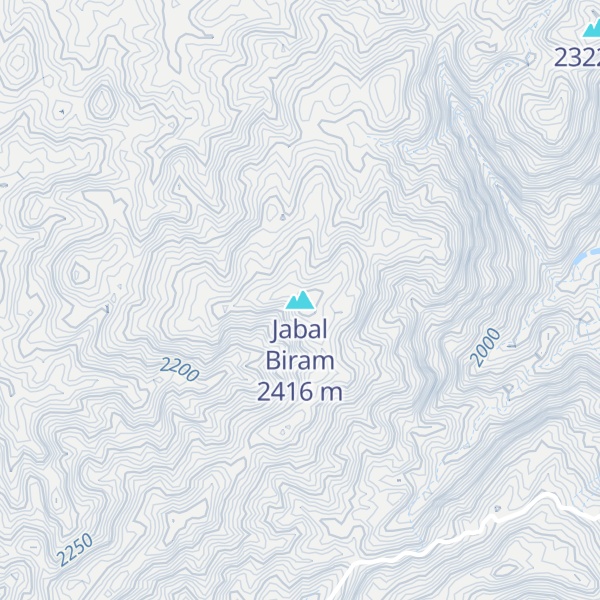 Map of Jabal Biram