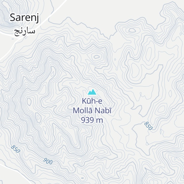 Map of Kūh-e Mollā Nabī