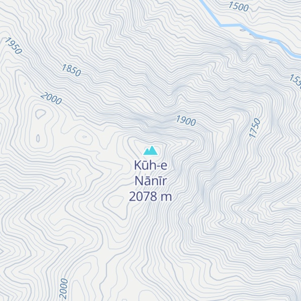 Map of Kūh-e Nānīr