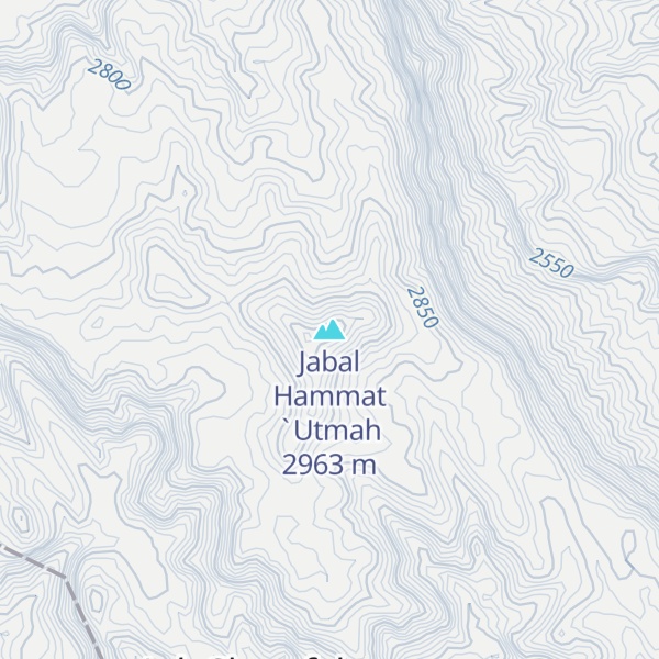 Map of Jabal Hammat `Utmah