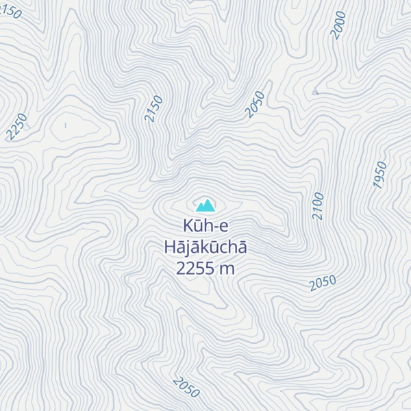 Map of Kūh-e Hājākūchā