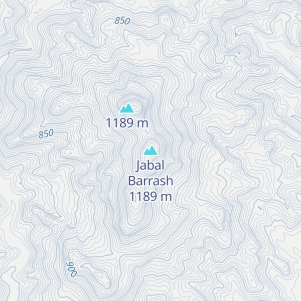 Map of Jabal Barrash