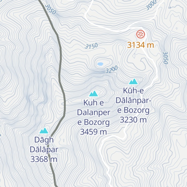 Map of Kuh e Dalanper e Bozorg