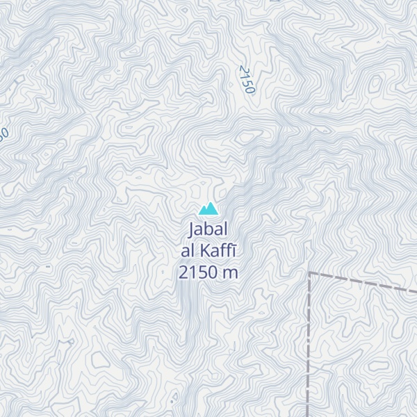 Map of Jabal al Kaffī