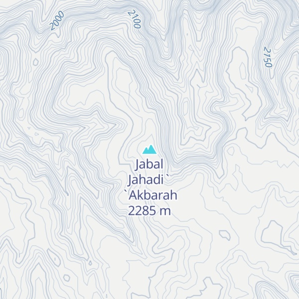 Map of Jabal Jahadi` `Akbarah