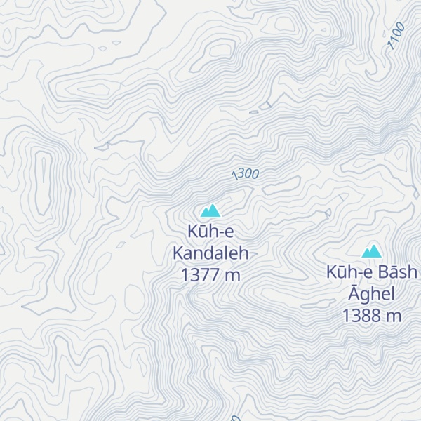 Map of Kūh-e Kandaleh