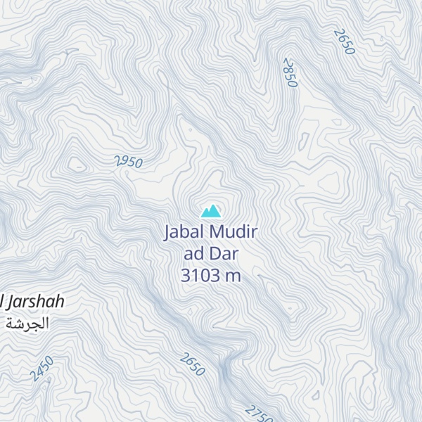 Map of Jabal Mudir ad Dar