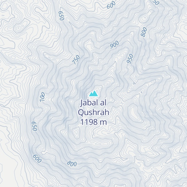 Map of Jabal al Qushrah
