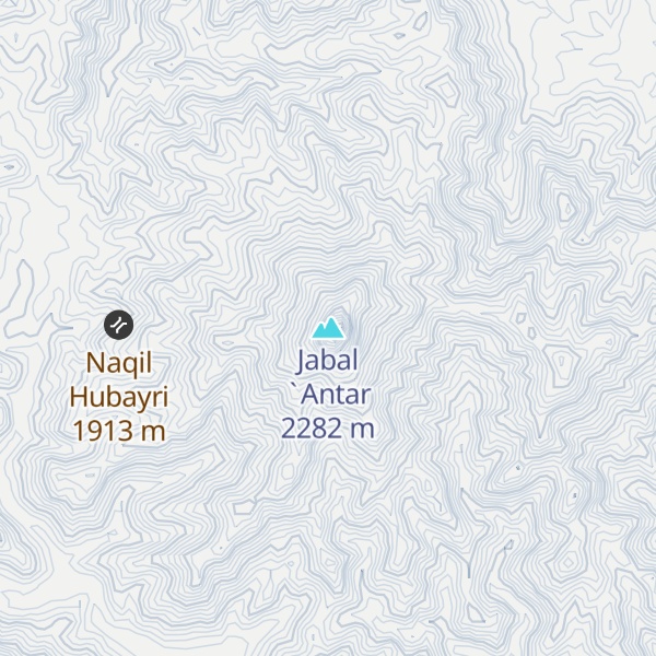 Map of Jabal `Antar
