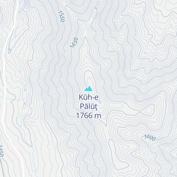 Map of Kūh-e Pālūţ