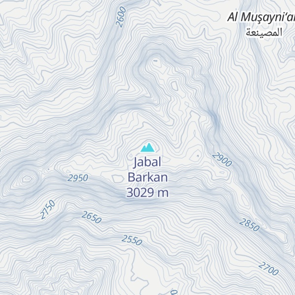 Map of Jabal Barkan