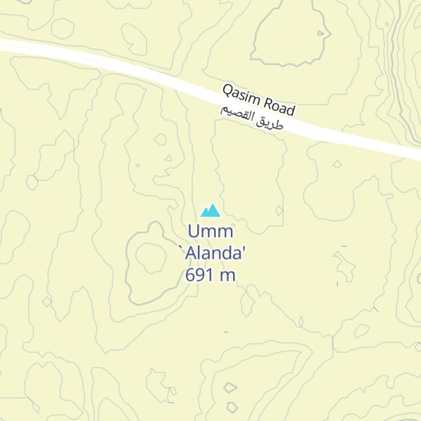 Map of Umm `Alanda'