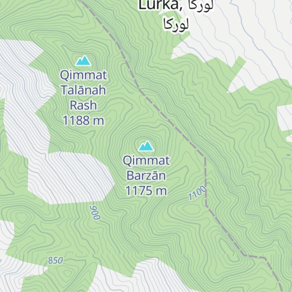 Map of Qimmat Barzān