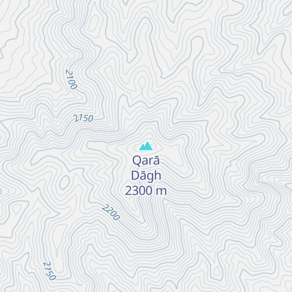 Map of Qarā Dāgh