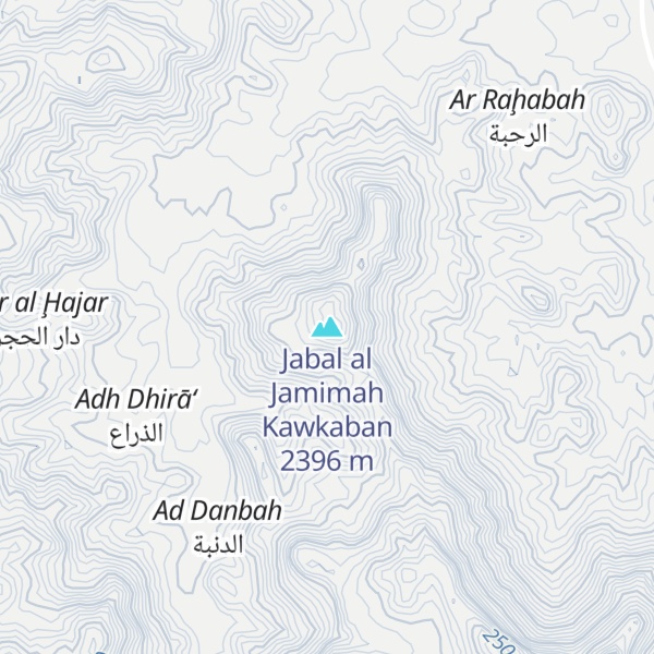 Map of Jabal al Jamimah Kawkaban