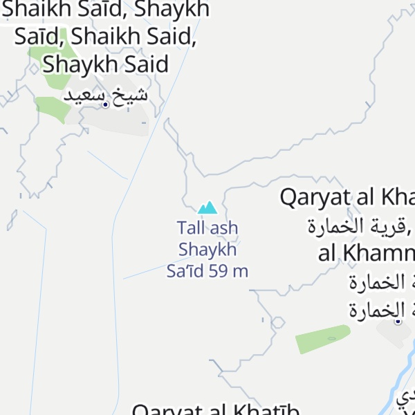 Map of Tall ash Shaykh Sa‘īd